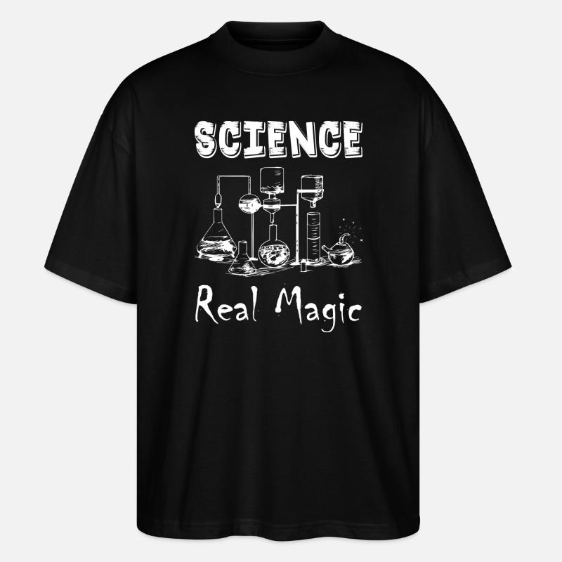 Science Real Magic - Stanley/Stella Oversized Unisex Organic T-shirt Blaster 2.0 - black