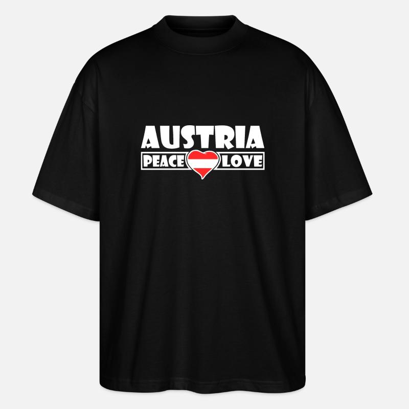 Autriche - Autriche - T-shirt bio Blaster 2.0 coupe oversize Stanley/Stella Unisexe - noir