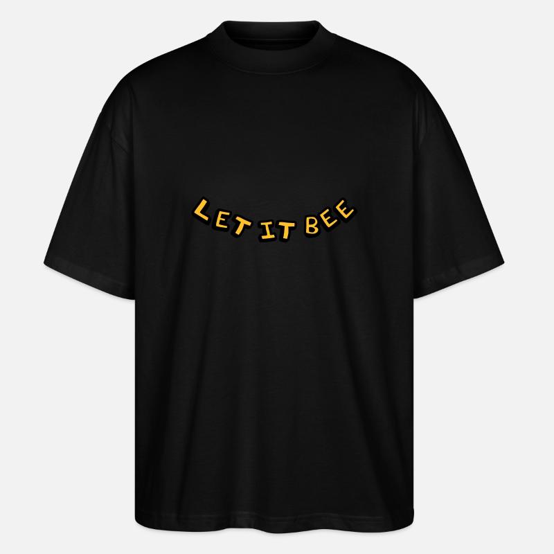 Let It Be Imker Logo - Stanley/Stella Oversized Unisex Organic T-shirt Blaster 2.0 - black
