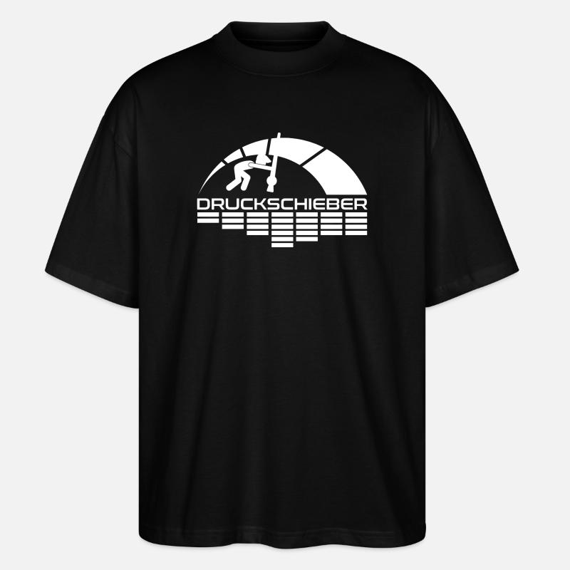 Druckschieber Arc Logo - Stanley/Stella Oversized Unisex Bio T-Shirt Blaster 2.0 - Schwarz