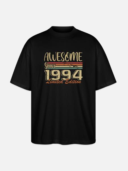 Legenden wurden 1994 geboren Jahrgang 1994 - Stanley/Stella Oversized Unisex Bio T-Shirt Blaster 2.0 - Schwarz
