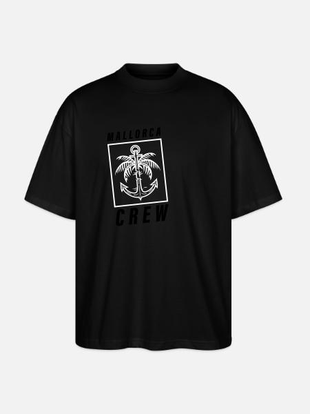 Mallorca Crew Palme Anker - Stanley/Stella Oversized Unisex Bio T-Shirt Blaster 2.0 - Schwarz