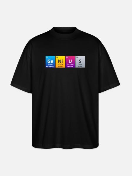 Génie - T-shirt bio Blaster 2.0 coupe oversize Stanley/Stella Unisexe - noir