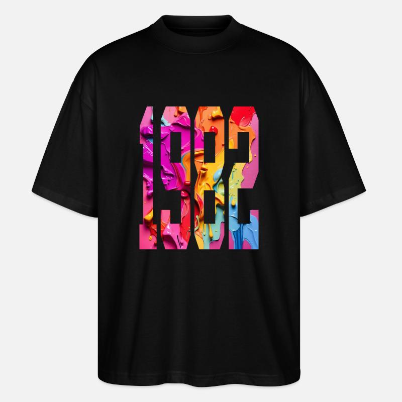 BUNT 44E ANNIVERSAIRE 1982 - T-shirt bio Blaster 2.0 coupe oversize Stanley/Stella Unisexe - noir