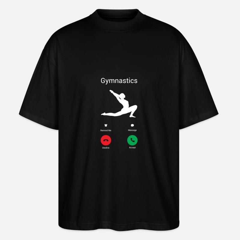 Gymnastik ruft! - Stanley/Stella Oversized Unisex Bio T-Shirt Blaster 2.0 - Schwarz