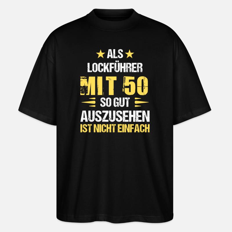 Avec 50 beaux leurres - T-shirt bio Blaster 2.0 coupe oversize Stanley/Stella Unisexe - noir