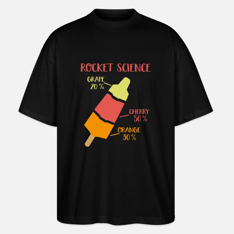 rocket science - Stanley/Stella Oversized Unisex Bio T-Shirt Blaster 2.0 - Schwarz