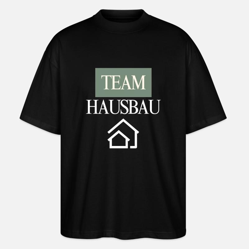 Team House Construction - Stanley/Stella Oversized Unisex Organic T-shirt Blaster 2.0 - black