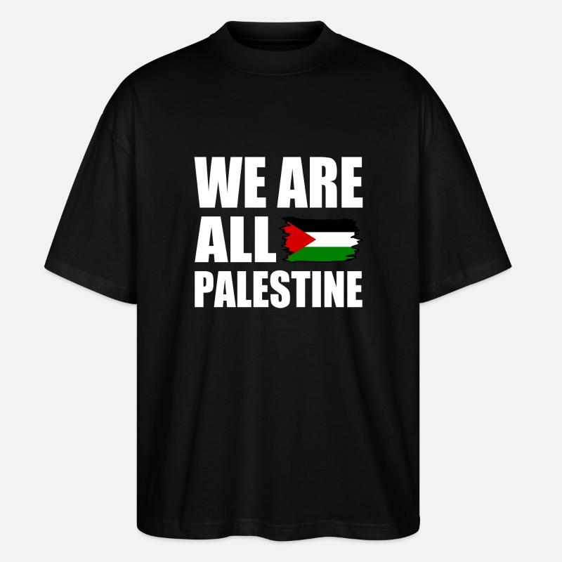 We are all palestine - T-shirt bio Blaster 2.0 coupe oversize Stanley/Stella Unisexe - noir