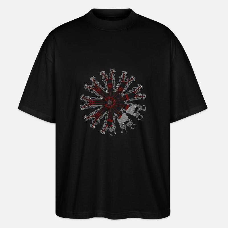 Sternmotor - Stanley/Stella Oversized Unisex Bio T-Shirt Blaster 2.0 - Schwarz