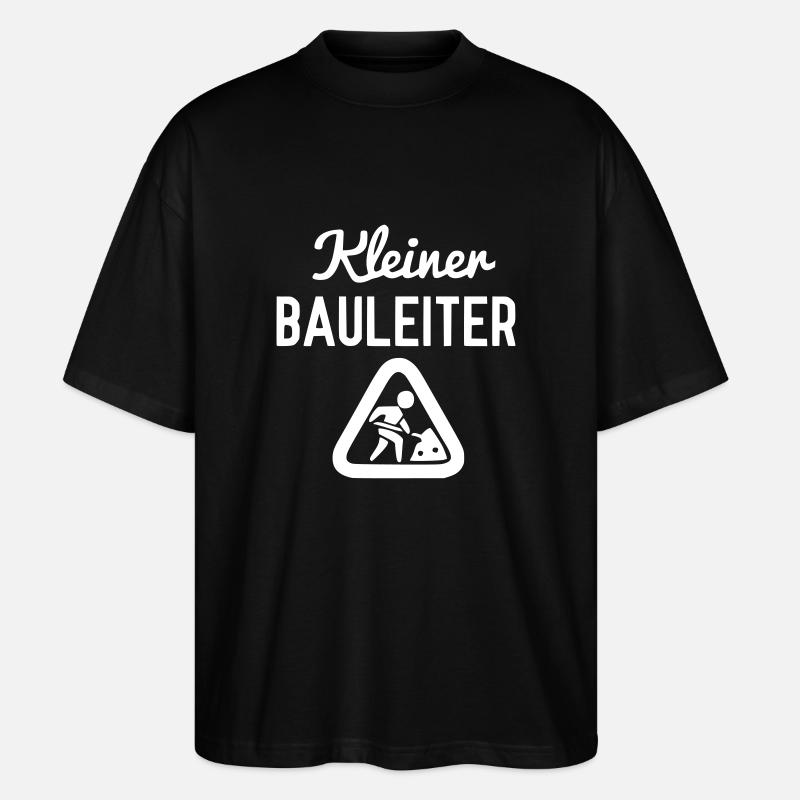 Kleiner Bauleiter - Stanley/Stella Oversized Unisex Bio T-Shirt Blaster 2.0 - Schwarz