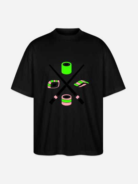 sushi - Stanley/Stella Oversized Unisex Bio T-Shirt Blaster 2.0 - Schwarz