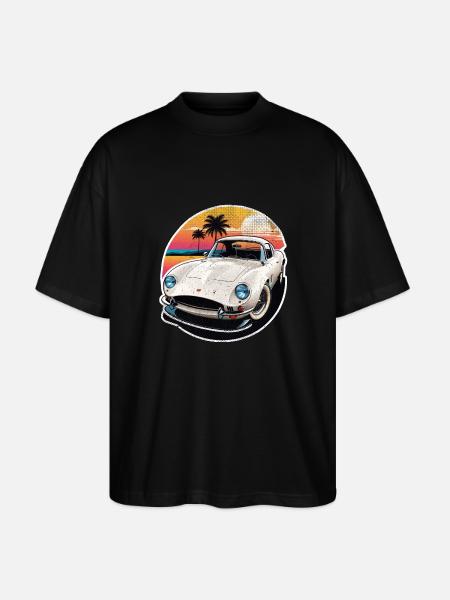 Oldtimer Sonnenuntergang - Stanley/Stella Oversized Unisex Bio T-Shirt Blaster 2.0 - Schwarz