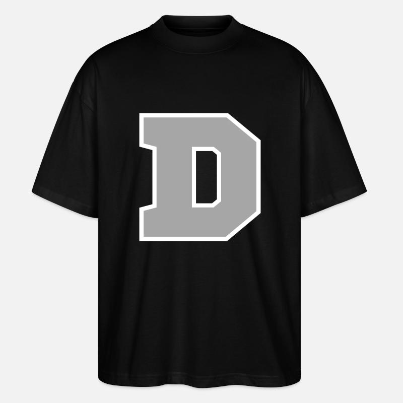 Lettre d sport - T-shirt bio Blaster 2.0 coupe oversize Stanley/Stella Unisexe - noir