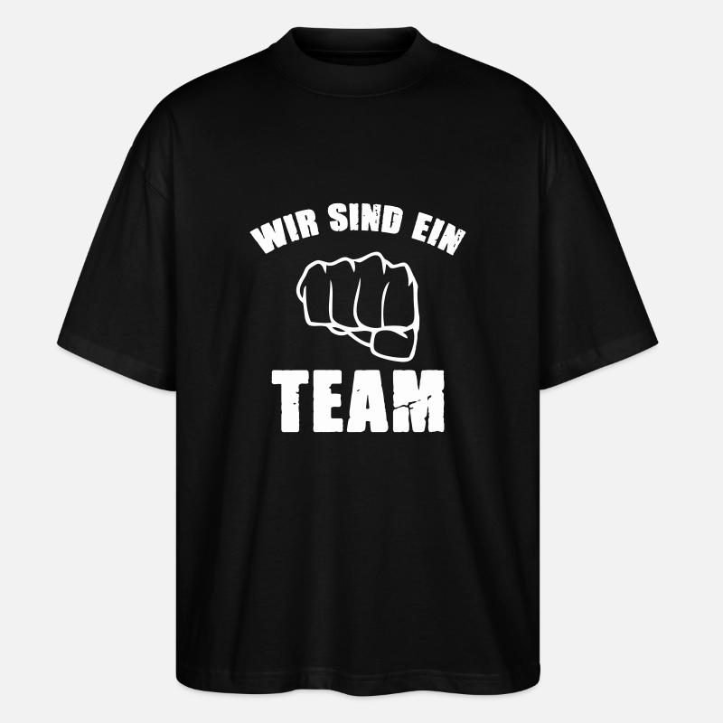 We are a team - Stanley/Stella Oversized Unisex Organic T-shirt Blaster 2.0 - black