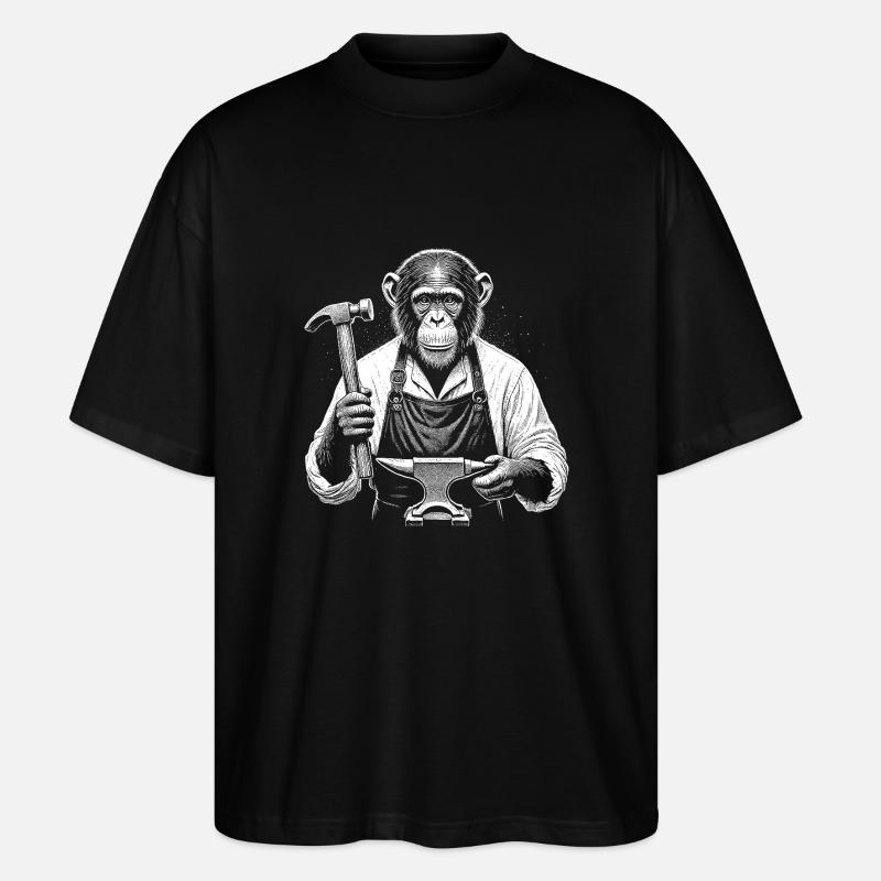 Blacksmith - Stanley/Stella Oversized Unisex Organic T-shirt Blaster 2.0 - black