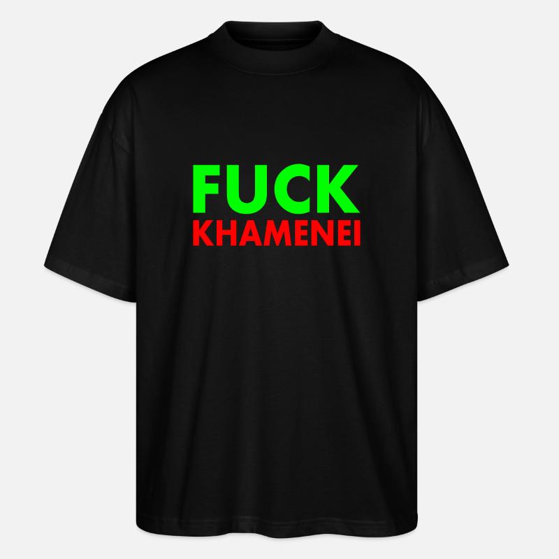 Fuck khamenei Chamenei - iran - Stanley/Stella Oversized Unisex Bio T-Shirt Blaster 2.0 - Schwarz