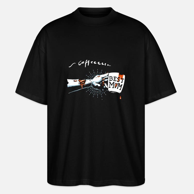 Zombie Partnershirt - Mombie Mama - Stanley/Stella Oversized Unisex Bio T-Shirt Blaster 2.0 - Schwarz