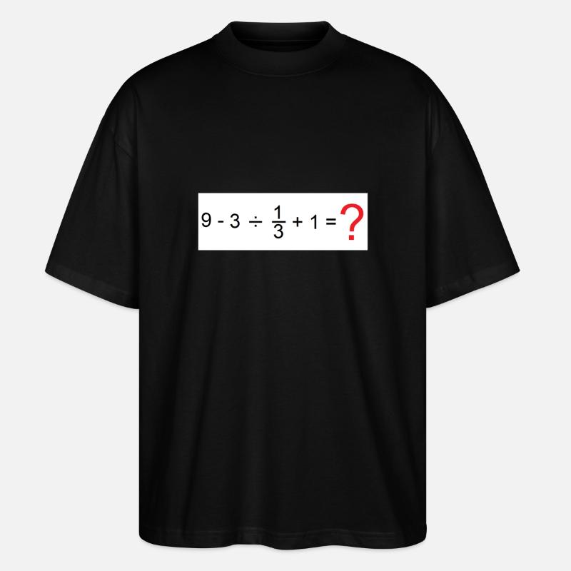 Mathematik - Stanley/Stella Oversized Unisex Bio T-Shirt Blaster 2.0 - Schwarz