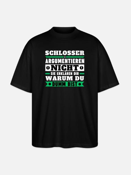 Locksmiths don't argue - Stanley/Stella Oversized Unisex Organic T-shirt Blaster 2.0 - black