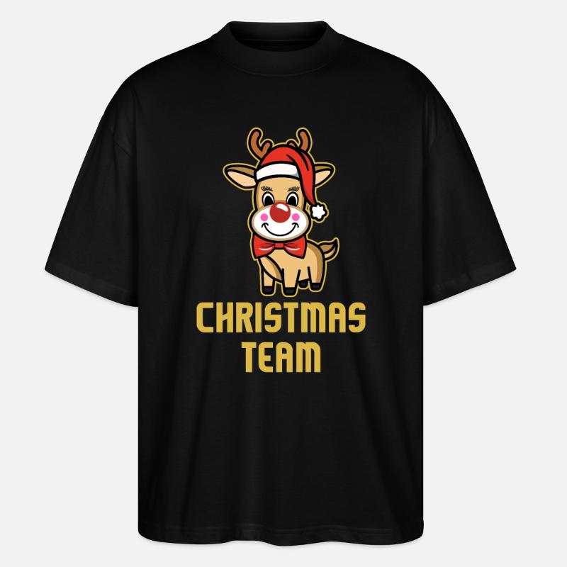 Christmas Crew - Stanley/Stella Oversized Unisex Bio T-Shirt Blaster 2.0 - Schwarz