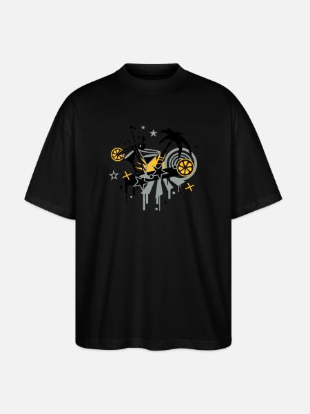cocktail_bar - Stanley/Stella Oversized Unisex Organic T-shirt Blaster 2.0 - black