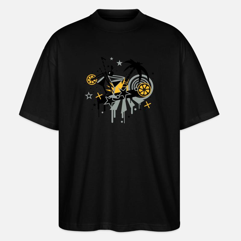 cocktail_bar - Stanley/Stella Oversized Unisex Organic T-shirt Blaster 2.0 - black