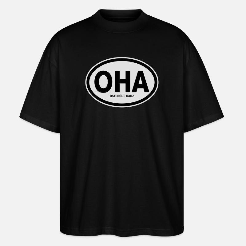 OHA Osterode Harz - Stanley/Stella Oversized Unisex Bio T-Shirt Blaster 2.0 - Schwarz