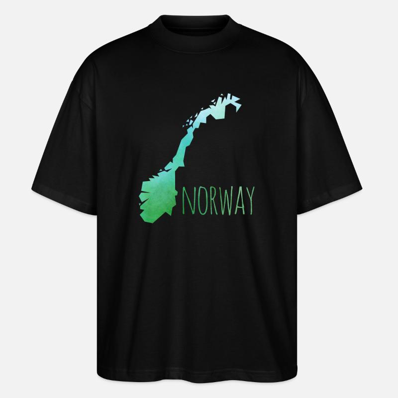 norway - Stanley/Stella Oversized Unisex Bio T-Shirt Blaster 2.0 - Schwarz
