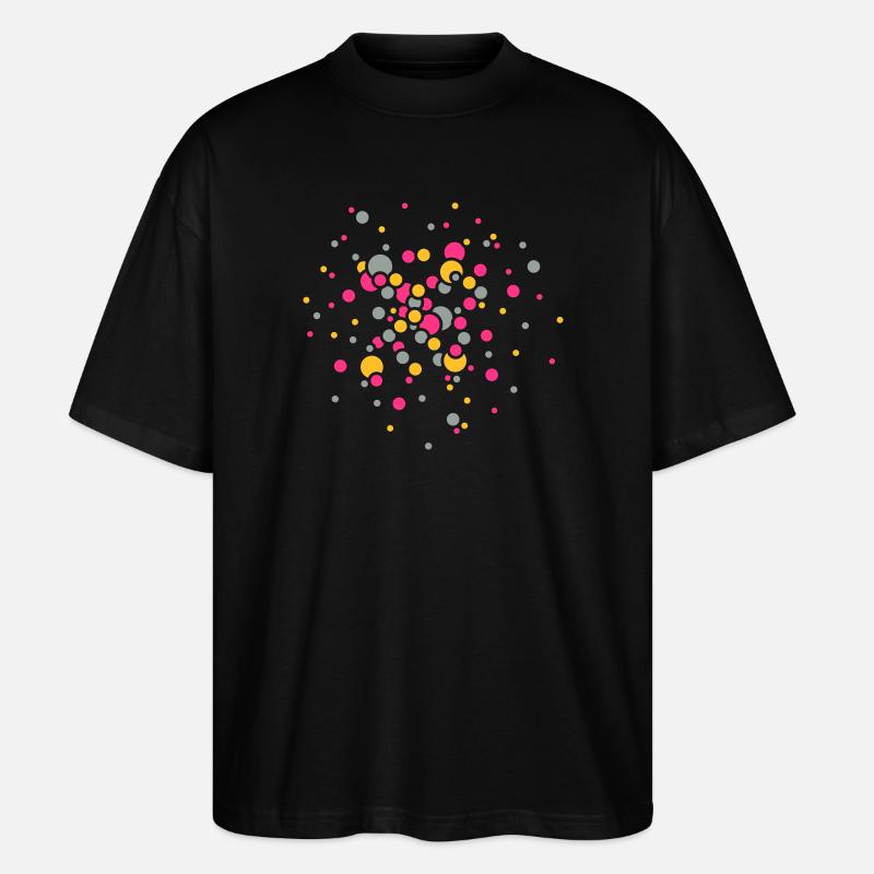 Konfetti - Stanley/Stella Oversized Unisex Bio T-Shirt Blaster 2.0 - Schwarz