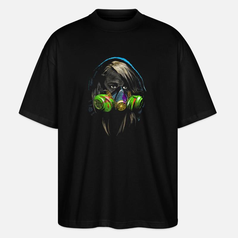 graffiti - T-shirt bio Blaster 2.0 coupe oversize Stanley/Stella Unisexe - noir