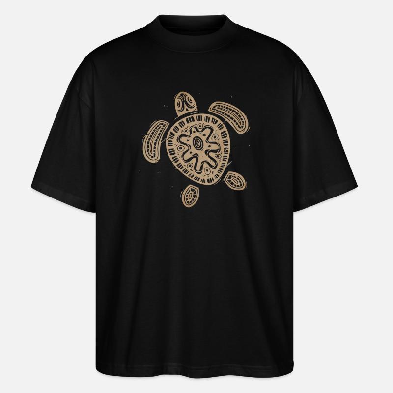 Hawaii Turtle - Stanley/Stella Oversized Unisex Bio T-Shirt Blaster 2.0 - Schwarz