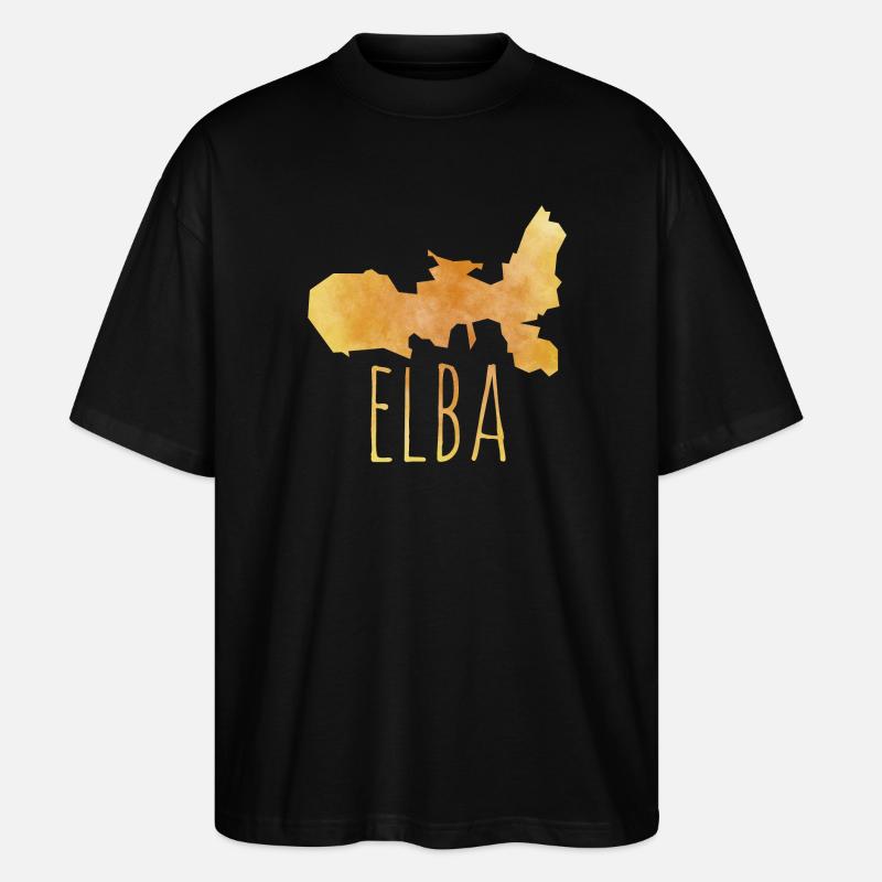 Elba - Stanley/Stella Oversized Unisex Bio T-Shirt Blaster 2.0 - Schwarz