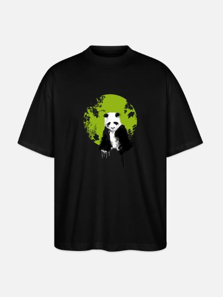 panda verden jorden miljø trist gemme klima demo LOL - Stanley/Stella Oversize Unisex Øko T-shirt Blaster 2.0 - sort