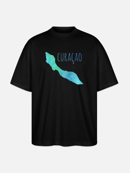Curacao - Stanley/Stella Oversized Unisex Organic T-shirt Blaster 2.0 - black