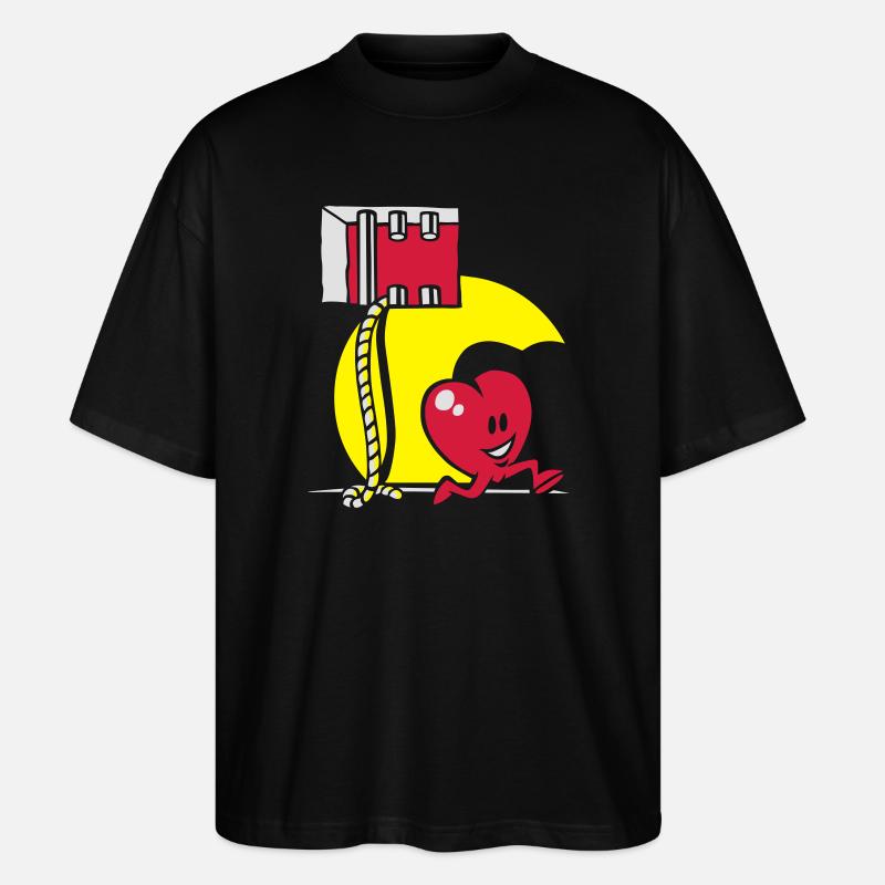 Unchained your heart - T-shirt bio Blaster 2.0 coupe oversize Stanley/Stella Unisexe - noir