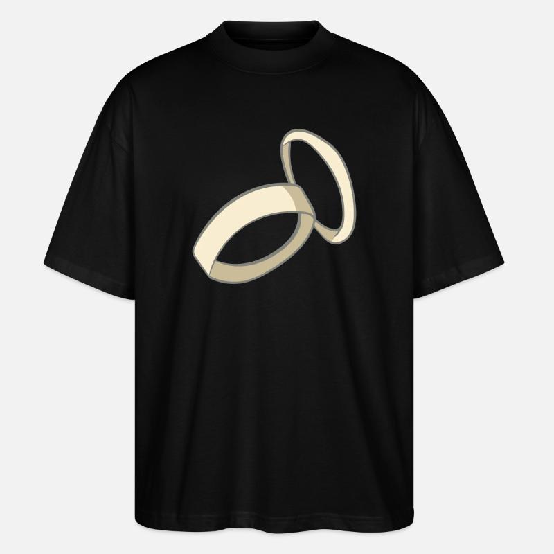 Hochzeit - Stanley/Stella Oversized Unisex Bio T-Shirt Blaster 2.0 - Schwarz