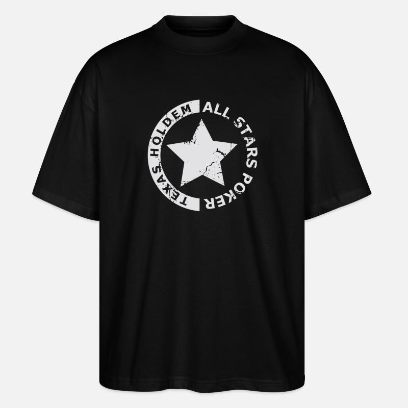 Étoile Texas Hold'em All Stars - T-shirt bio Blaster 2.0 coupe oversize Stanley/Stella Unisexe - noir
