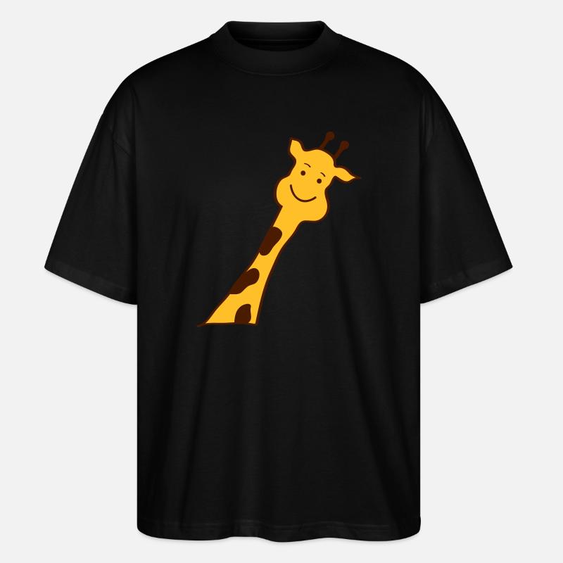 giraffe - Stanley/Stella Oversized Unisex Bio T-Shirt Blaster 2.0 - Schwarz