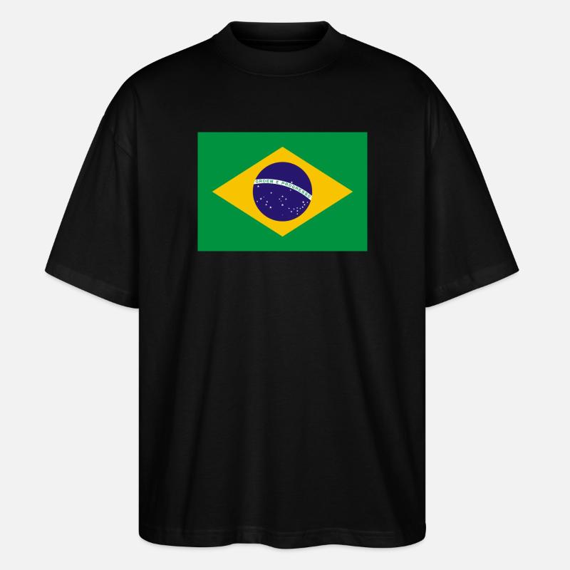Brasilien - Stanley/Stella Oversized Unisex Bio T-Shirt Blaster 2.0 - Schwarz