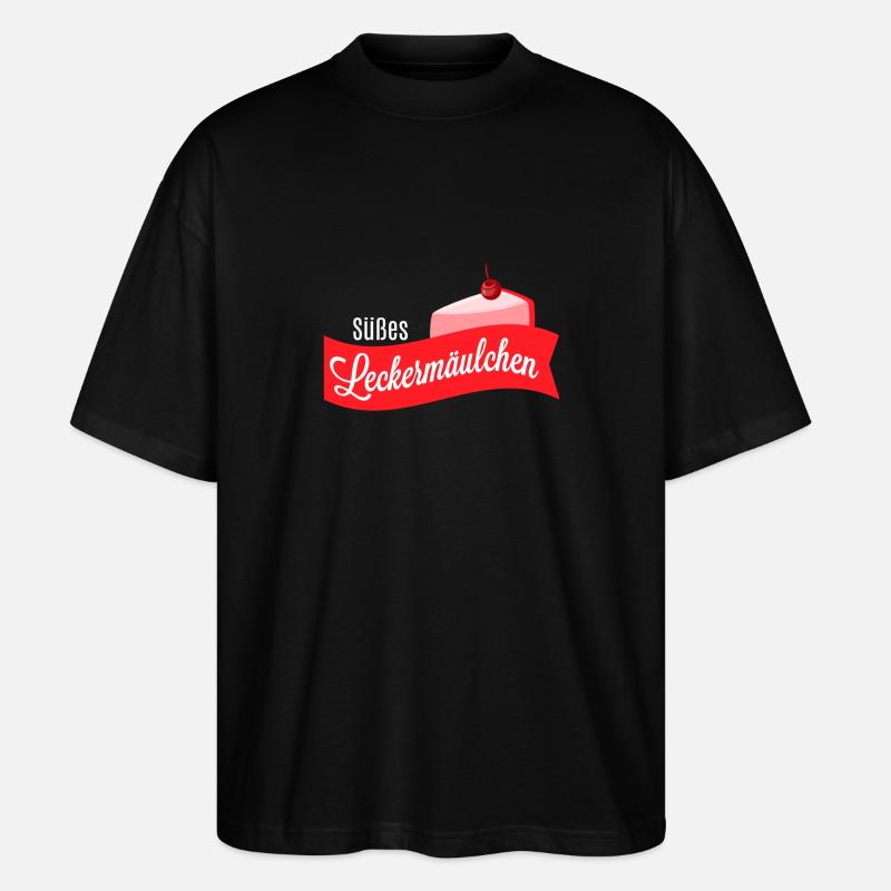 Süßes Leckermäulchen - Süßigkeitenshirt - Stanley/Stella Oversized Unisex Bio T-Shirt Blaster 2.0 - Schwarz