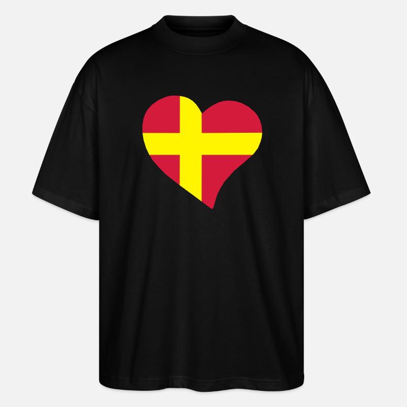 Scania herz - Stanley/Stella Oversized Unisex Bio T-Shirt Blaster 2.0 - Schwarz