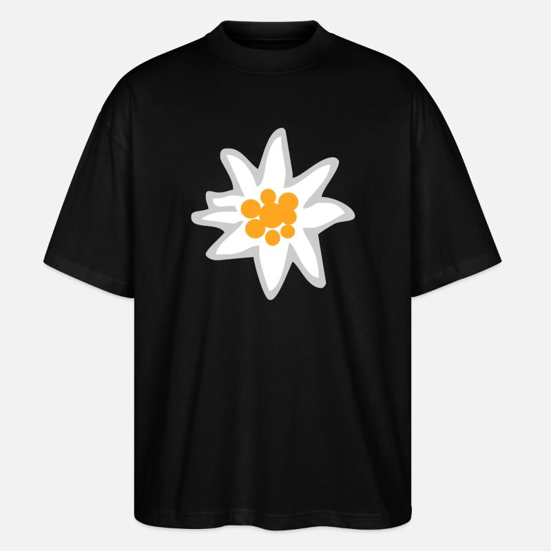 Edelweiss - Stanley/Stella Oversized Unisex Organic T-shirt Blaster 2.0 - black