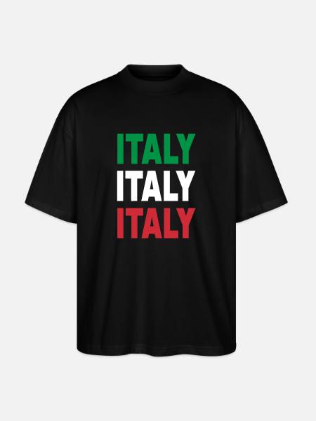 Italy / Gift / Gift Idea - Stanley/Stella Oversized Unisex Organic T-shirt Blaster 2.0 - black
