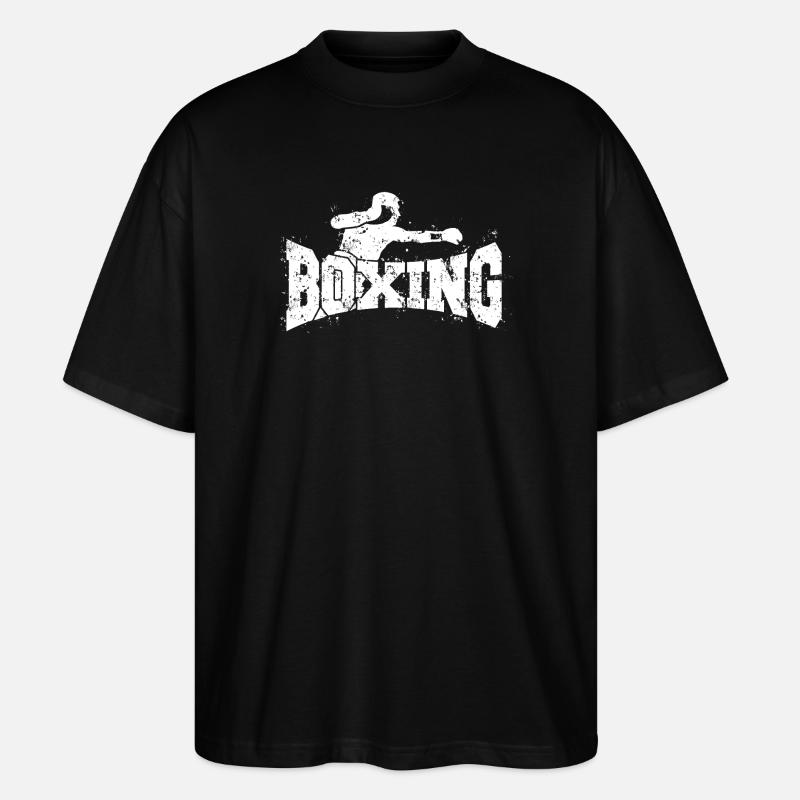 Boxe - Boxeur - T-shirt bio Blaster 2.0 coupe oversize Stanley/Stella Unisexe - noir