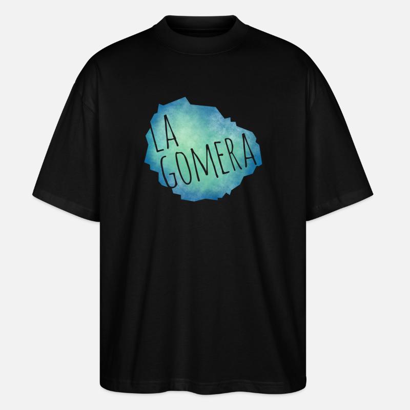 La Gomera - Stanley/Stella Oversized Unisex Bio T-Shirt Blaster 2.0 - Schwarz