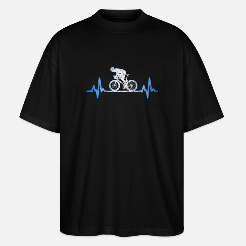 Rennrad - Stanley/Stella Oversized Unisex Bio T-Shirt Blaster 2.0 - Schwarz