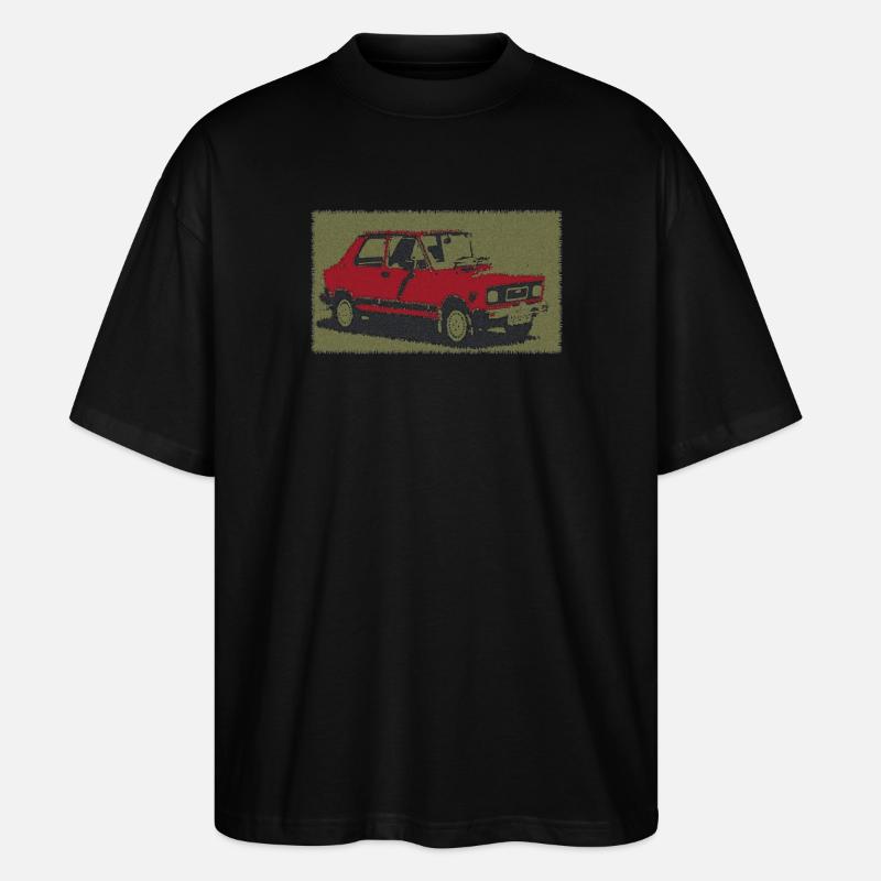 Zastava Yugo - Stanley/Stella Oversized Unisex Bio T-Shirt Blaster 2.0 - Schwarz