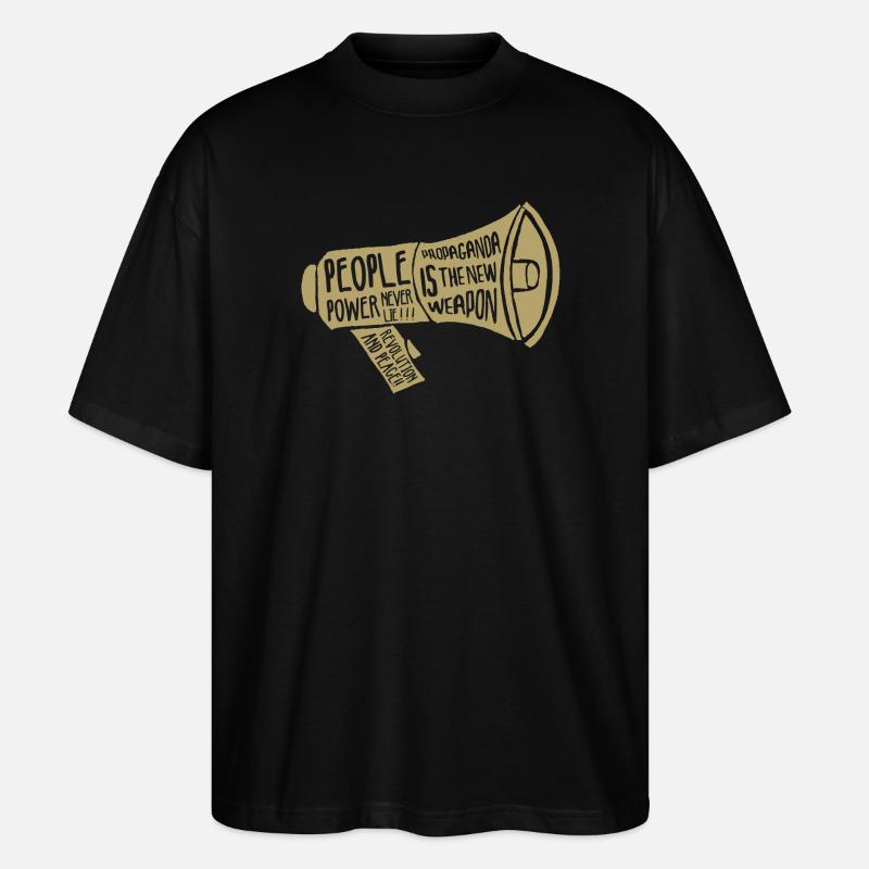 Propagande! - T-shirt bio Blaster 2.0 coupe oversize Stanley/Stella Unisexe - noir