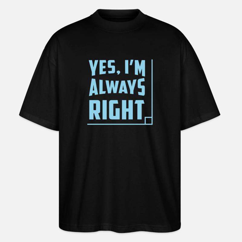funny math teacher - Stanley/Stella Oversized Unisex Bio T-Shirt Blaster 2.0 - Schwarz